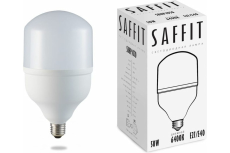 Купить Лампа SAFFIT SBHP1050  50W  230V E27+переход Е40 6400K 55095 фото №1