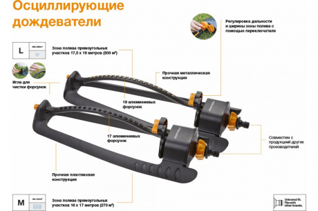 Купить Дождеватель осциллирующий Fiskars   1023659 фото №2