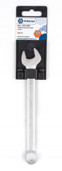 Купить Ключ комбинированный КОБАЛЬТ Cr-V 15мм   642-906 фото №2